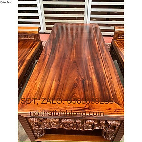 Mua Bộ bàn ghế trường kỉ gụ quảng bình siêu vân chạm tích tam quốc