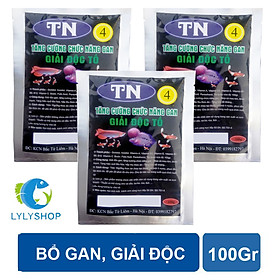 3 Gói Thanh nhiệt, giải độc, mát gan, lợi mật, tăng cường chức năng gan cho các loại cá cảnh, cá rồng, cá vàng, cá bảy màu guppy, cá rồng, cá Koi 100gr./gói