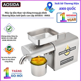 Mua Máy ép dầu thực vật dùng trong gia đình. Thương hiệu Anh Quốc cao cấp AOSIDA - 888A. HÀNG CHÍNH HÃNG