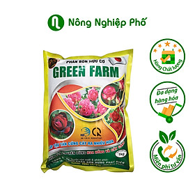 Phân bón hữu cơ hoa hồng và cây kiểng Green Farm -  Gói 1kg