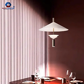 Đèn thả decor phòng khách phòng ngủ quán cafe D36cm 3 màu trang trí trần đẹp NHIEUTANG BH 24 tháng