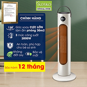 Mua Quạt sưởi gốm 2000w  máy sưởi ấm diện tích phòng 40m2  không đốt oxi  không gây khô da  làm nóng nhanh  tự ngắt an toàn cho người dùng - Hàng chính hãng