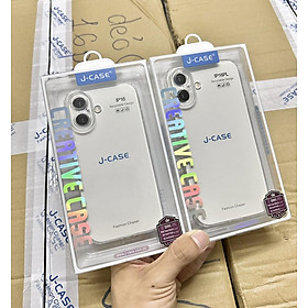 Ốp lưng dành cho iPhone 16 Pro Max, iPhone 16 Pro, iPhone 16 Plus, iPhone 16 hiêu J-CASE dẻo trong suốt bảo vệ camera chống sốc cao cấp - Hàng chính hãng