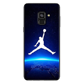 Ốp Lưng Dành Cho Samsung Galaxy A8 2018 - Jordan Nền Xanh Đen