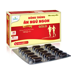 Đông trùng Ăn Ngủ Ngon Gold (Dạng vỉ) - khắc phục tình trạng kém ăn, mất ngủ và suy nhược cơ thể