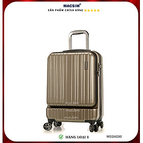 Vali cao cấp Macsim Smooire MSSM280 cỡ 20 inch màu gold hàng loại 1