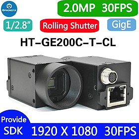Gige Camera công nghiệp Gigabit Ethernet Machine Vision Camera Màu màn trập C Ý với SDK Windows Linux Demo Python