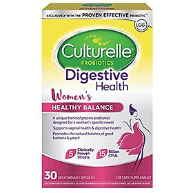 Culturelle Women’s Healthy Balance Probiotic for Women | 30 Count | with Probiotic Strains to Support Digestive, Immune and Vaginal Health* | with The Proven Effective Probiotic | Packaging May Vary