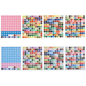 8x Color Card  Storage Label Stickers for