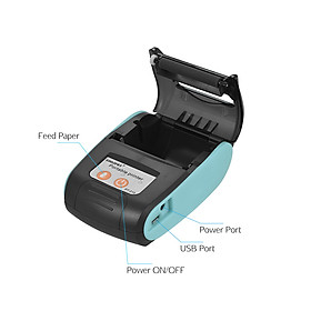 Goojprt Pt-210 Portable Thermal Printer Handheld 58mm Receipt Printer For Retail Stores Restaurants Factories Logistics