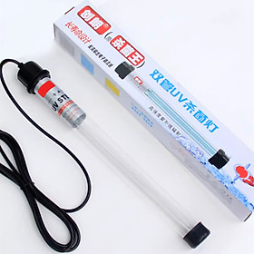 Đèn UV 30W Sterilization King Bóng Kép cao cấp, diệt tảo, diệt khuẩn cho bể cá, hồ cá, hồ thủy sinh siêu sạch ( Trắng)  - 20W, dài 35cm cho bể 1500L