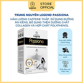 Cà Phê Sữa Hòa Tan Passiona Trung Nguyên Legend – Hộp 14 Gói – Cà Phê Dành Cho Phái Đẹp, Ít Caffeine, Bổ Sung Collagen