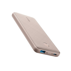 Pin Sạc Dự Phòng Tích Hợp Cổng USB Type-C In/Out Hỗ Trợ Power Delivery PD Anker PowerCore Slim PD 10000mAh - A1231 - Hàng Chính Hãng