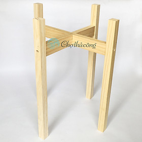 Mua Kệ để cây cảnh trang trí  kệ để bình nước bằng gỗ thông tự nhiên - Kệ để chậu hoa decor  giá để cây lắp ráp gọn nhẹ