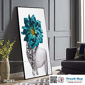 Tranh đơn canvas treo tường Decor Cô gái nghệ thuật - DC283