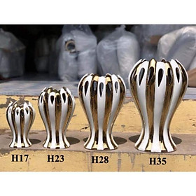 Mua Lọ hoa Bát Tràng bàn tay phật(Vẽ vàng 24k)