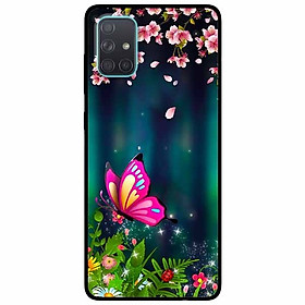 Ốp lưng dành cho Samsung A51 mẫu Bướm Hồng