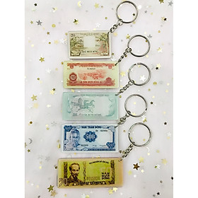 (SET 2) 05 cái Móc Khóa Hình Tiền Xưa Việt Nam gồm các mẫu như hình