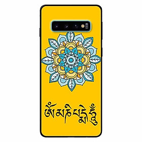 Ốp lưng in cho Samsung S10 Plus Mẫu Om Mani Padme Hum