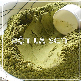 Bột lá sen 100g sấy lạnh 100% nguyên chất - giúp giảm mỡ béo, ngủ ngon - Hàng Công ty loại 1