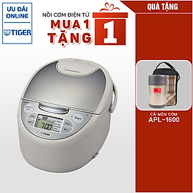 Mua MUA 1 TẶNG 1 Nồi cơm điện tử Tiger 4 trong 1 JAX-S10W (1.0L) TẶNG 1 HỘP CƠM GIỮ NHIỆT APOLLO APL-1600 - Hàng chính hãng