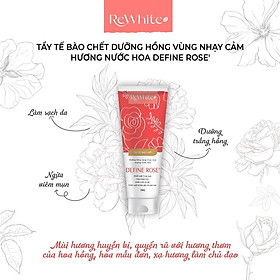 Gel Tẩy Tế Bào Chết Giảm Thâm Nách, Mông và Bikini Rewhitez Define Rose Hương Nước Hoa Quyến Rũ (Tuýp Đỏ) 50g