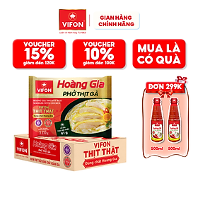 Thùng 18 phở thịt gà hoàng gia vifon có gói thịt thật
