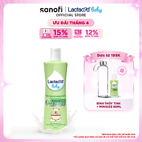 Sữa Tắm Gội Trẻ Em Lactacyd Baby Extra Milky Làm Sạch Dịu Nhẹ và Dưỡng Ẩm Vượt Trội 250ml