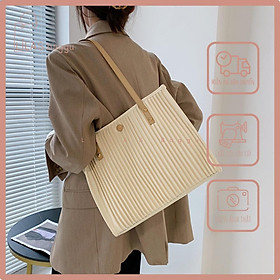 Túi Xách Nữ Tote Da PU LILAS Baggu Đeo Chéo Công Sở Bản To