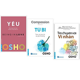 Sách Combo OSHO Yêu + OSHO Từ bi + OSHO Trò Chuyện Với Vĩ Nhân - First News