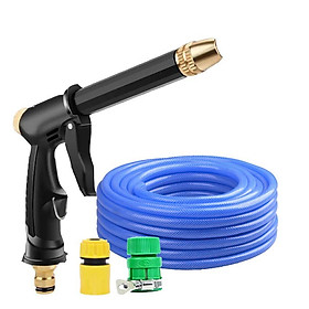 Mua Bộ dây và vòi xịt rửa xe tưới cây tăng áp vòi xịt rửa vòi tưới cây 810-2498 (dây xanh- cút nối xanh)