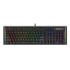 Mechanical Gaming Keyboard with RGB Backlit 104 Keys
