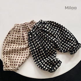 Quần Dài Caro Phong Cách Hàn Quốc Cho Bé Iu MiLaa Kids QD0202