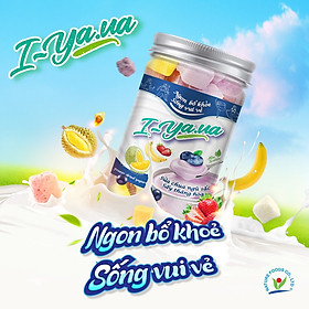 Sữa chua ngũ sắc sấy thăng hoa I.Yaua hũ 55g (việt quất, sầu riêng, chuối, dâu và truyền thống)