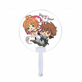Quạt tròn cán nhựa IN HÌNH Tsubasa Reservoir Chronicle - Huyền Thoại Đôi Cánh anime chibi