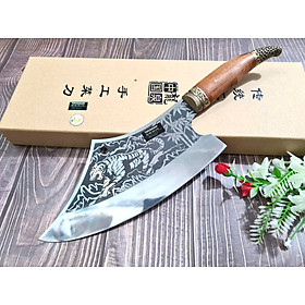 Mua DAO BẾP - DAO THÁI CHẶT HOA VĂN HỔ MÃ A6 DT150 NT topcomshop vn