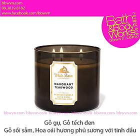 Mua Nến thơm Bath and Body Works Mahogany Teakwood 3 bấc
