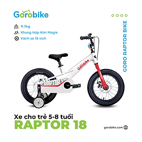 Xe Đạp Trẻ Em Goro Bikes Raptor 18 - Bánh 18 inch 5-8 Tuổi Cao 110-130Cm