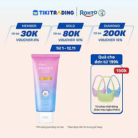 Kem chống nắng nâng tông body Skin Aqua dưỡng thể sáng mịn Sunplay Skin Aqua UV Body Tone up Lavender Lotion SPF 50+ PA++++ 130g
