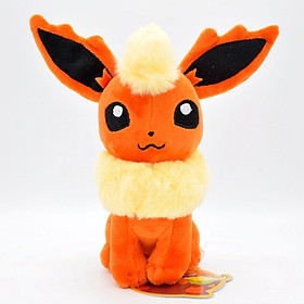 Gấu bông pokemon Eevee (eevui) Flareon hệ lửa (20cm--->30cm) nguyên tem nguyên tag xịn mịn đẹp hàng cao cấp, an toàn cho trẻ nhỏ