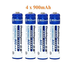 Combo Sạc Tự Ngắt Thông Minh UK83 Đổi Đèn Khi Sạc Đầy Kèm 8 Pin Doublepow 3200Mah Dung Lượng Chuẩn