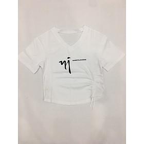 Áo bé gái cổ tim 