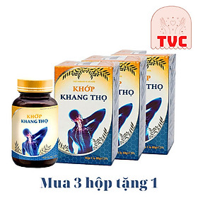 Combo 3 Hộp Khớp Khang Thọ Tặng 1 Hộp -  Hỗ Trợ Điều Trị Các Bệnh Xương Khớp, Giảm Đau Mỏi Vai Gáy,Đau Nhức Chân Tay