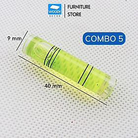 Mua COMBO 5 Đầu Nivo mini giọt nước 4cm thước thủy  hạt thăng bằng WOODY mã P4