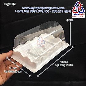 Mua 100 Hộp Nhựa H89 – Hộp đựng bánh bông lan cuộn nhí