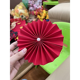 Mua Quạt làm oản - quạt giấy - nhiều kích thước - Cây giả  hoa lụa trang trí nhà cửa