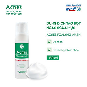 Sữa rửa mặt tạo bọt ngăn ngừa mụn Acnes Foaming Wash 150ml