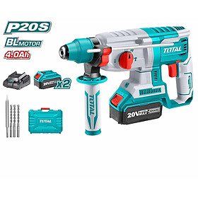 MÁY KHOAN ĐỤC DÙNG PIN 20V (2 PIN 4.0AH VÀ 1 SẠC) TOTAL TRHLI202287 - HÀNG CHÍNH HÃNG