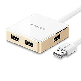 Mua Ugreen UG20797US170TK 1M màu Vàng Bộ chia HUB USB 2.0 sang 4 USB 2.0 vỏ hợp kim nhôm hỗ trợ nguồn 5V - HÀNG CHÍNH HÃNG