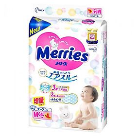 Bỉm Merries loại tã quần, size M64, (M58 + 6) cộng miếng (58 + 6 miếng) (cho bé 6-10kg, hoặc trẻ từ 6-12 tháng tuổi) - Hàng nhập khẩu từ Nhật Bản, hàng chính hãng từ nhà sản xuất KAO